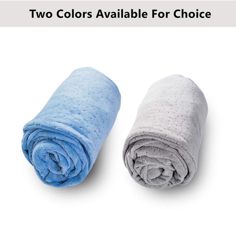 1 MIDDLE ONE 1 MIDDLE ONE C Shaped Pregnancy Pillowcase, Breathable Velour Replacement Cover with Zipper for Maternity Pillow, Cover Only (Grey)  - Image 4