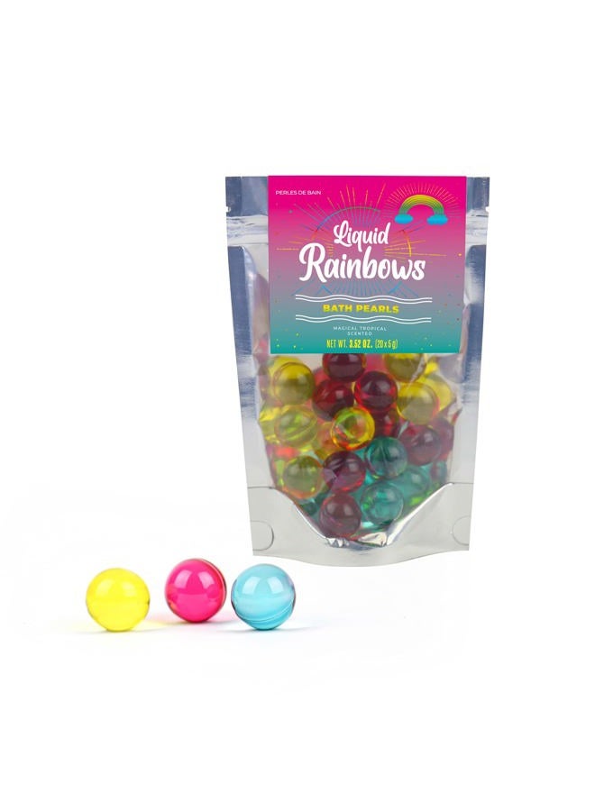 Gift Republic Liquid Spirit Rainbow Bath Pearls 20-Pack Magical Tropical Scent, Multicoloured 20 Count - Image 4