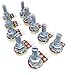 CGjiogujio CGjiogujio 10pcs 5K ohm Linear Taper Rotary Potentiometer Panel Pot B5K 20mm  - Image 2
