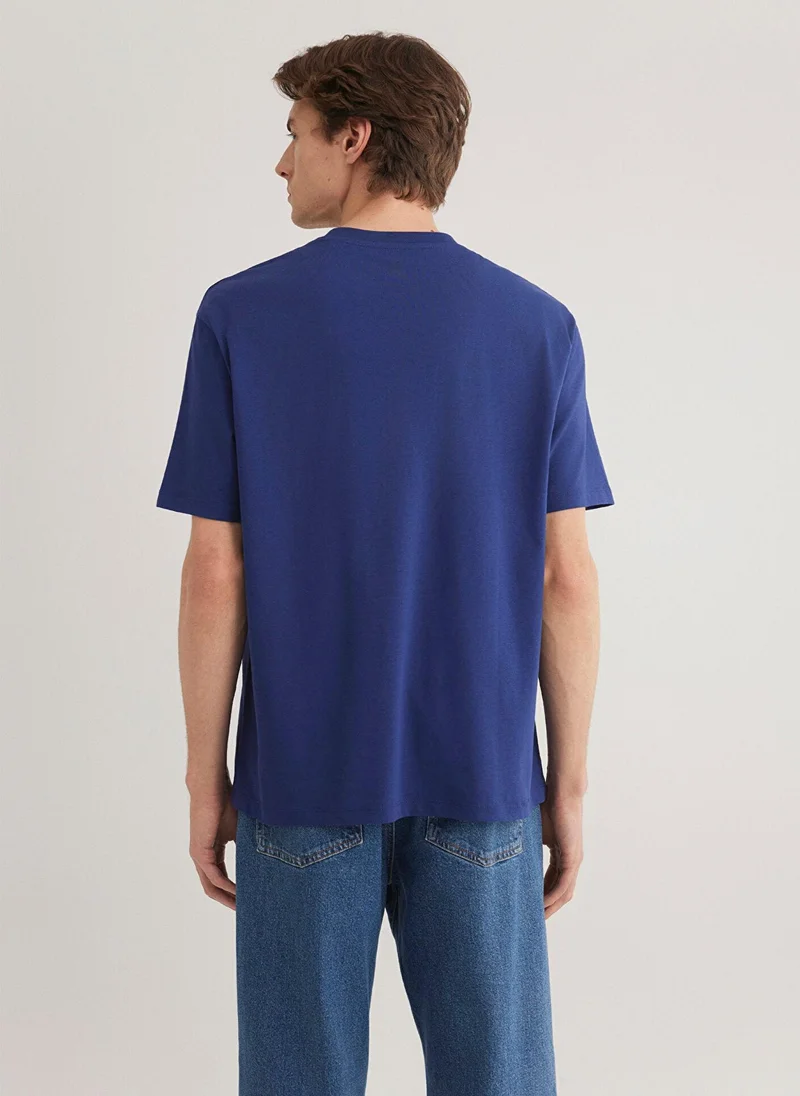 MAVI Mavi Logo Printed Blue T-Shirt