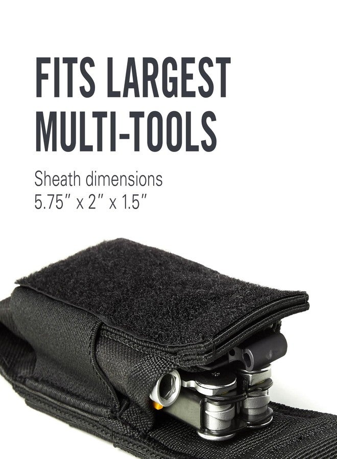 LEATHERMAN, MOLLE Compatible Large Nylon Sheath with Pockets for Multitools, Made in the USA, Fits 4" and 4.5" Tools - Black - Image 5