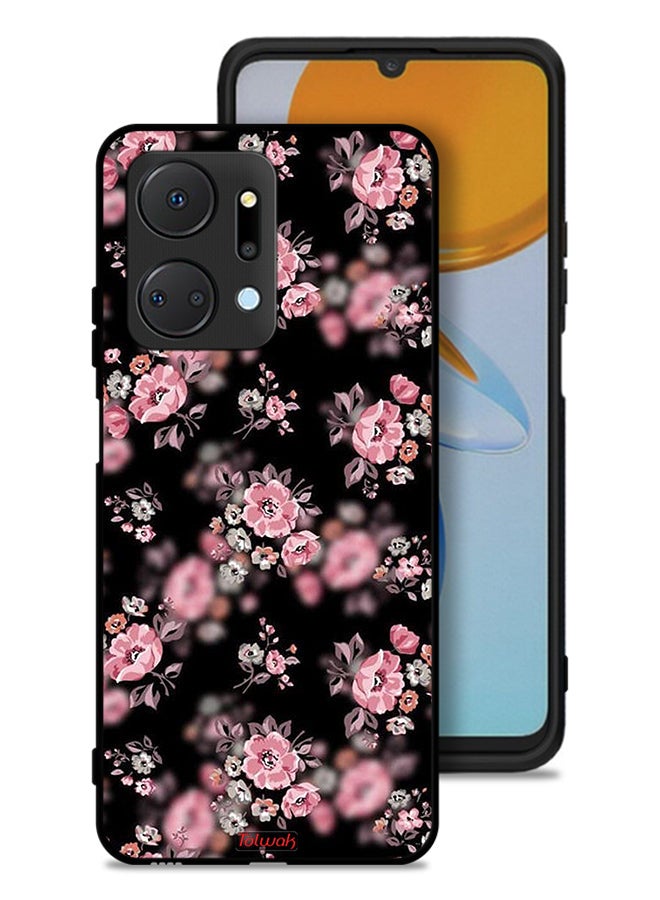 Tolwak Honor X7a Protective Case Cover Portrait Flowers Pattern - Image 1