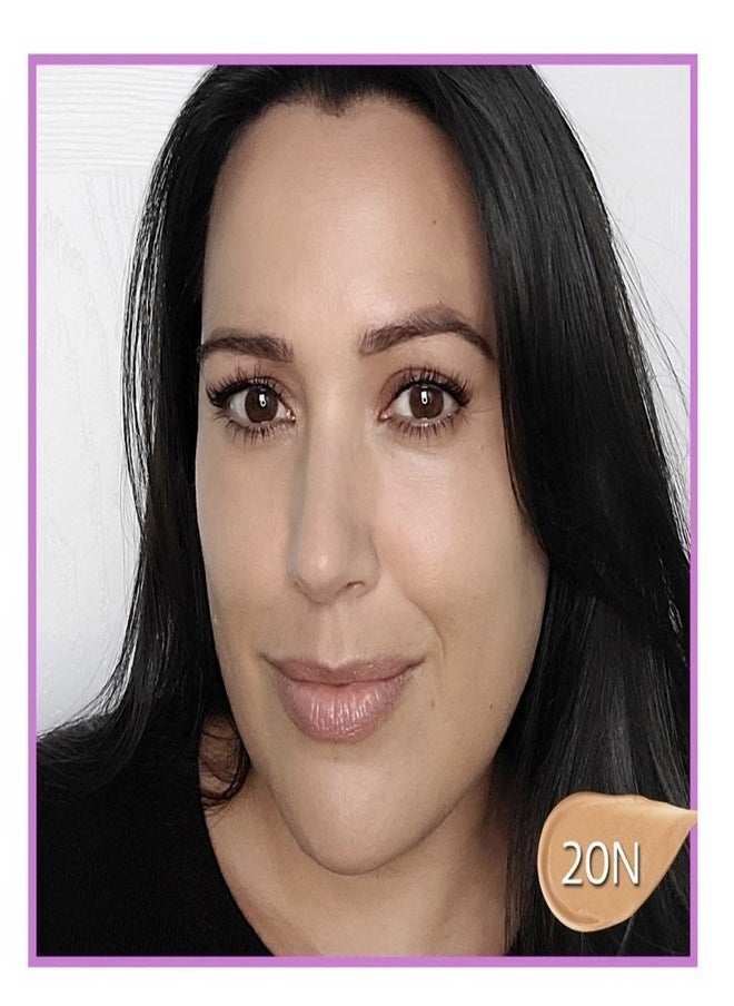 سيفورا مجموعة سيفورا كريم أساس سائل Best Skin Ever 20 N - للبشرة الفاتحة والمتوسطة ذات الألوان المحايدة 25 مل  - Image 2