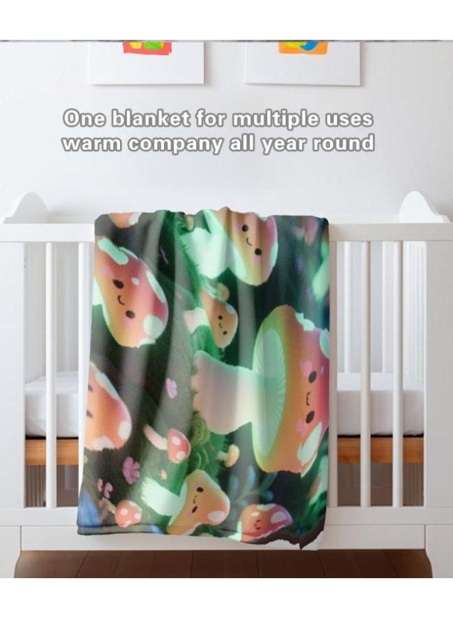 عام بطانية رقيقة من الفانيلا الكرتونية للأطفال والرضع (دافئة ومريحة، ومناسبة للنوم والألعاب) 70 سم * 100 سم - Image 5