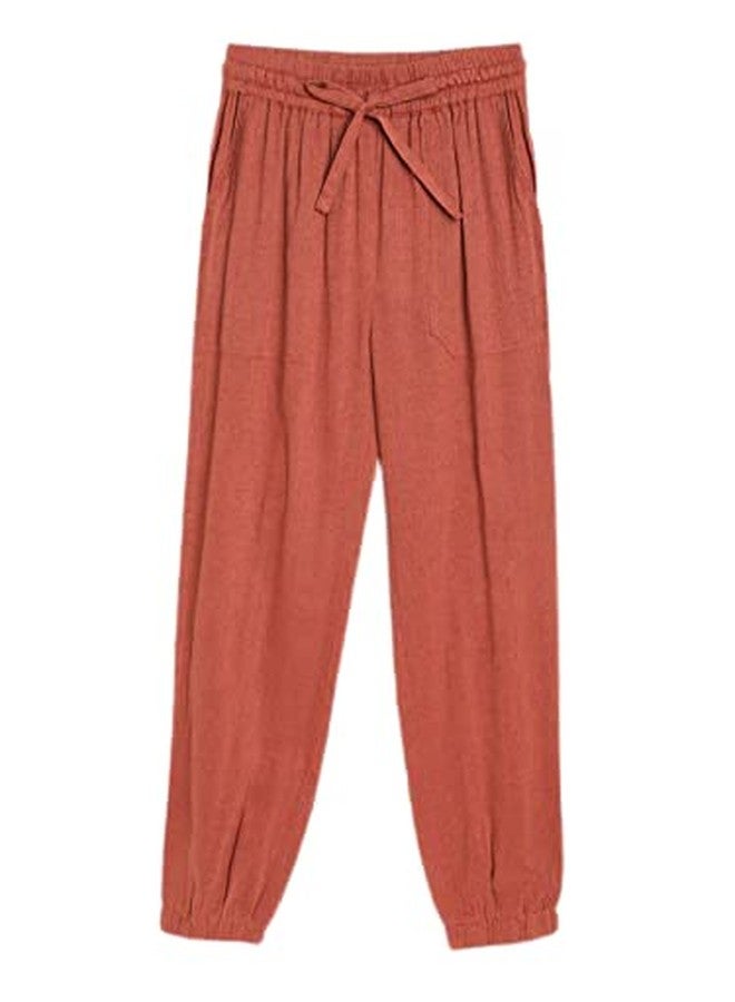 luyk Rust Jogger Pants for Kids, Girls - Image 1