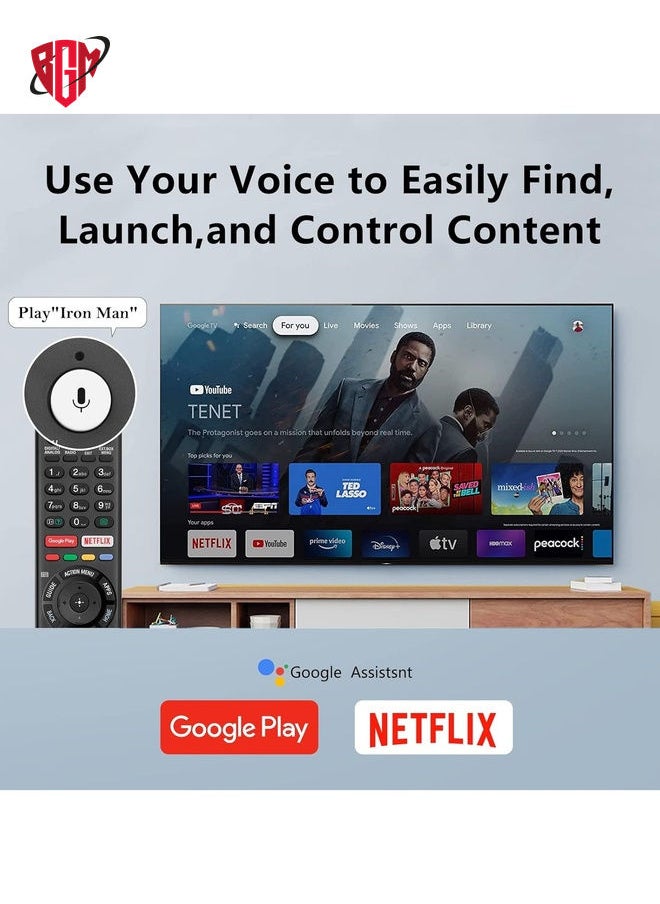BGM - RMF-TX310P Voice Remote Control Fit for Sony Smart LCD LED TVs X78F series X83F series X75F series TVA8G series X85F series X90F series X80G series - Image 1