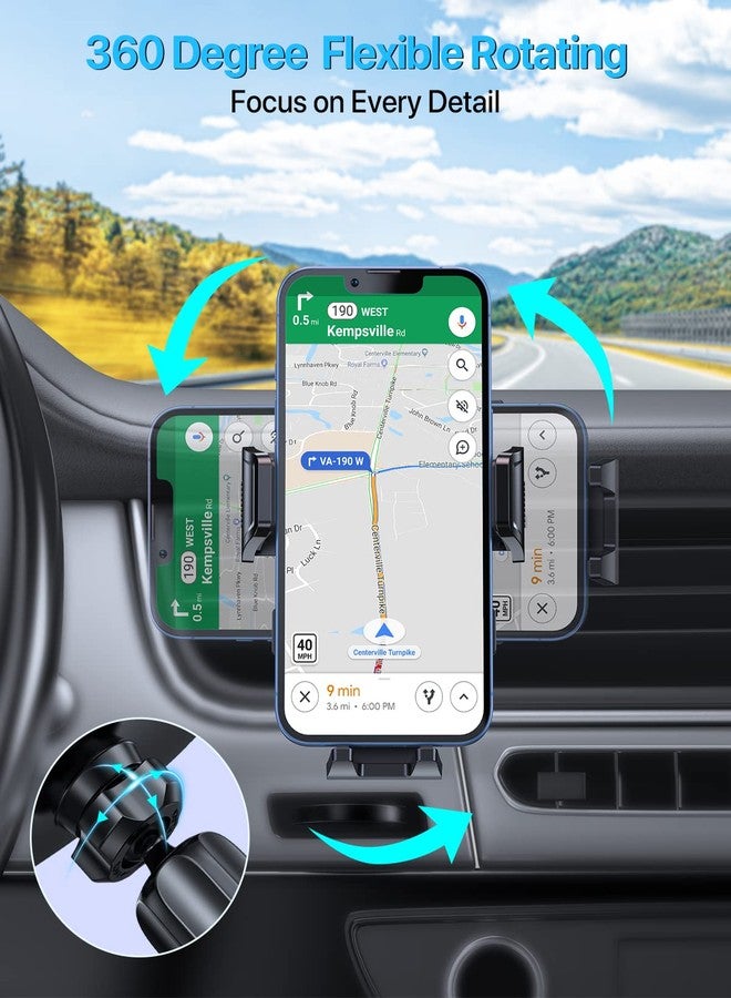 Miracase 2025 Upgrade Universal Car Phone Holder Mount for Air Vent, Sturdy and Thick Case Friendly Hands-Free Mount for iPhone, Samsung, and All Smartphones - Image 4