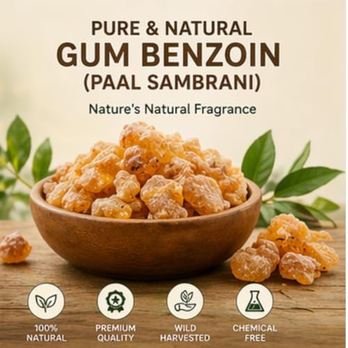 Neotea Pure Gum Benzoin Resin Paal Sambrani Natural Fragrance Paal Sambrani | Premium Indian Loban Dhoop100 gm - Image 2