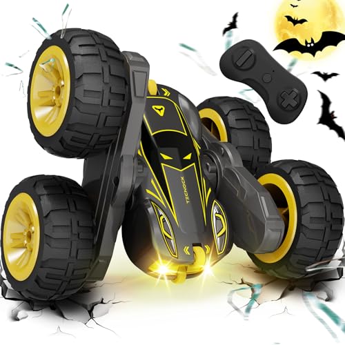 Tecnock Remote Control Car for Kids 24GHz RC Cars with USBC Easy Charging 4WD Double Sided 360 Rotates and Flips RC Stunt Car Toys Gift for Boys and Girls Ages 68 812 - Image 1
