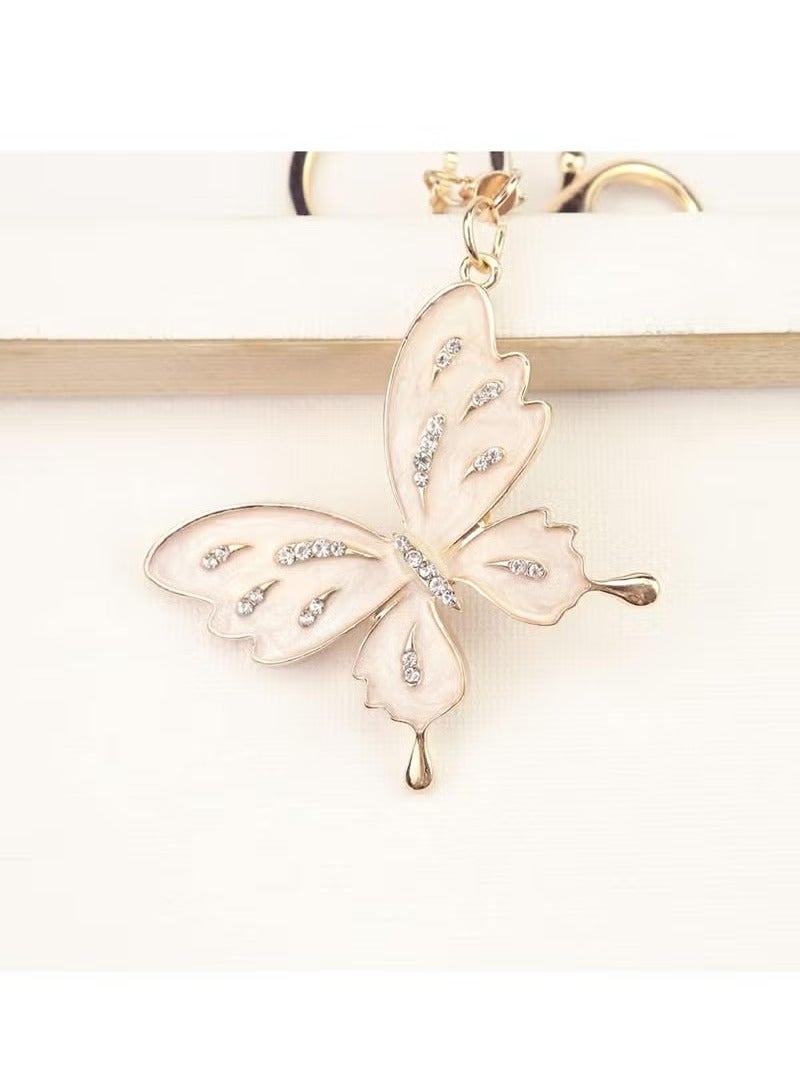 Cute Butterfly Keychain Set, Crystal Bling Diamond Key Chain, Women's Car Key Accessory - Image 5