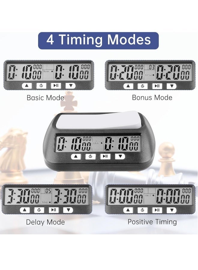 Digital chess clock with countdown alarm and delay features, professional chess clock for board games - Image 3