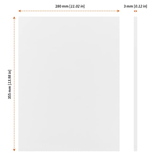 HOZEON 50 Pack 11 x 14 Inch Foam Boards White Foam Board 18 Inch Thickness Foam Core Backing Board Polystyrene Poster Board Signboards for Presentation Artwork 3D Modeling - Image 3
