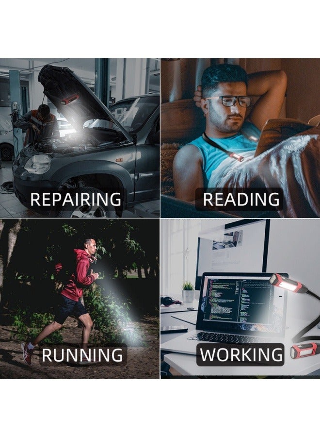 Loquat Car maintenance light hanging neck light charging with magnet disassembly emergency lighting car maintenance led work light - Image 3