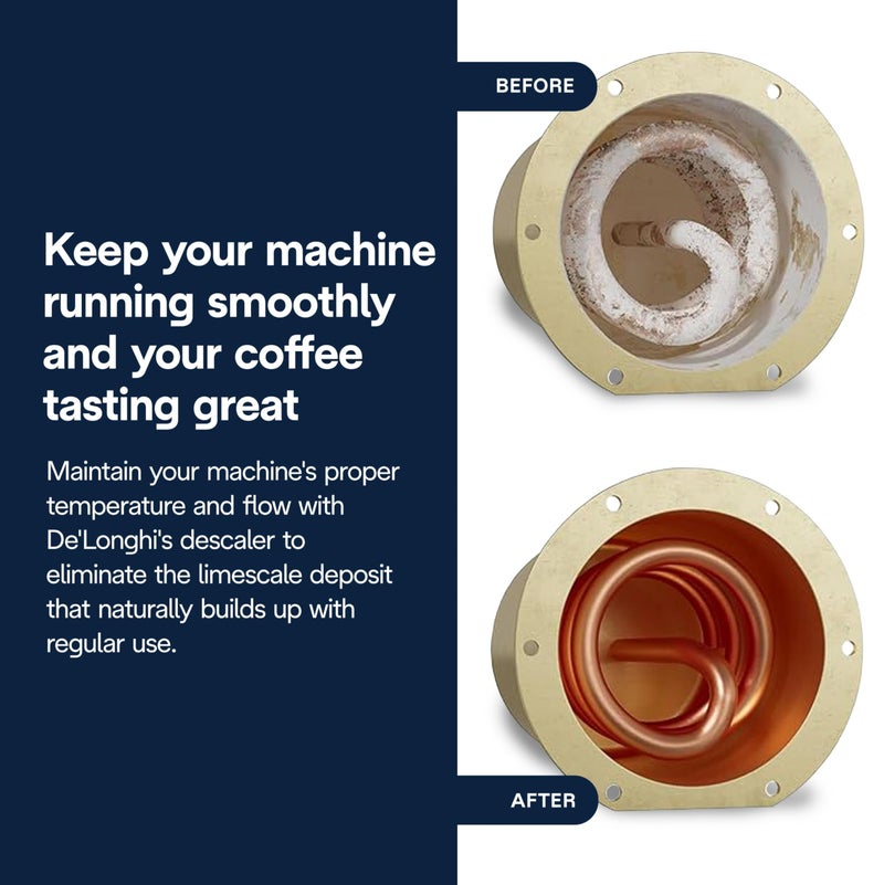 De'Longhi De'Longhi EcoDecalk Descaler, Eco-Friendly Universal Descaling Solution for Coffee & Espresso Machines, 16.90 oz (5 uses)  - Image 3