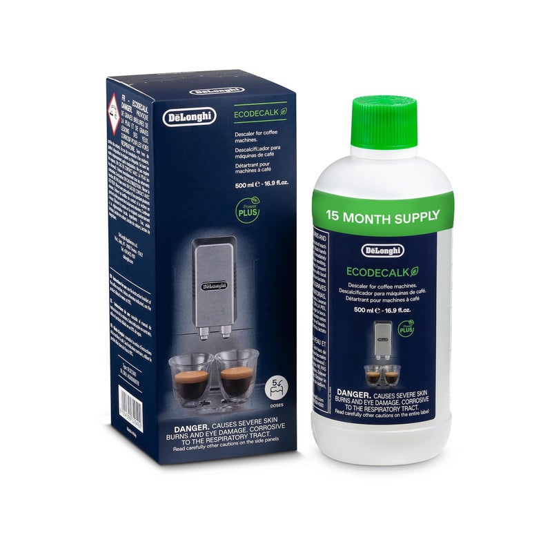 De'Longhi De'Longhi EcoDecalk Descaler, Eco-Friendly Universal Descaling Solution for Coffee & Espresso Machines, 16.90 oz (5 uses)  - Image 1