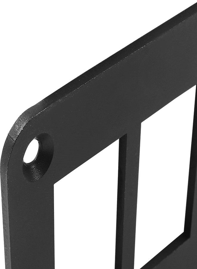 Coufce 3 Gang Black Switch Shell Bracket， Anodized Aluminium Rocker Switch Panel Housing Holder for Car Boat Marine Trailer Truck RV SUV ATV UTV（with Screws） - Image 4