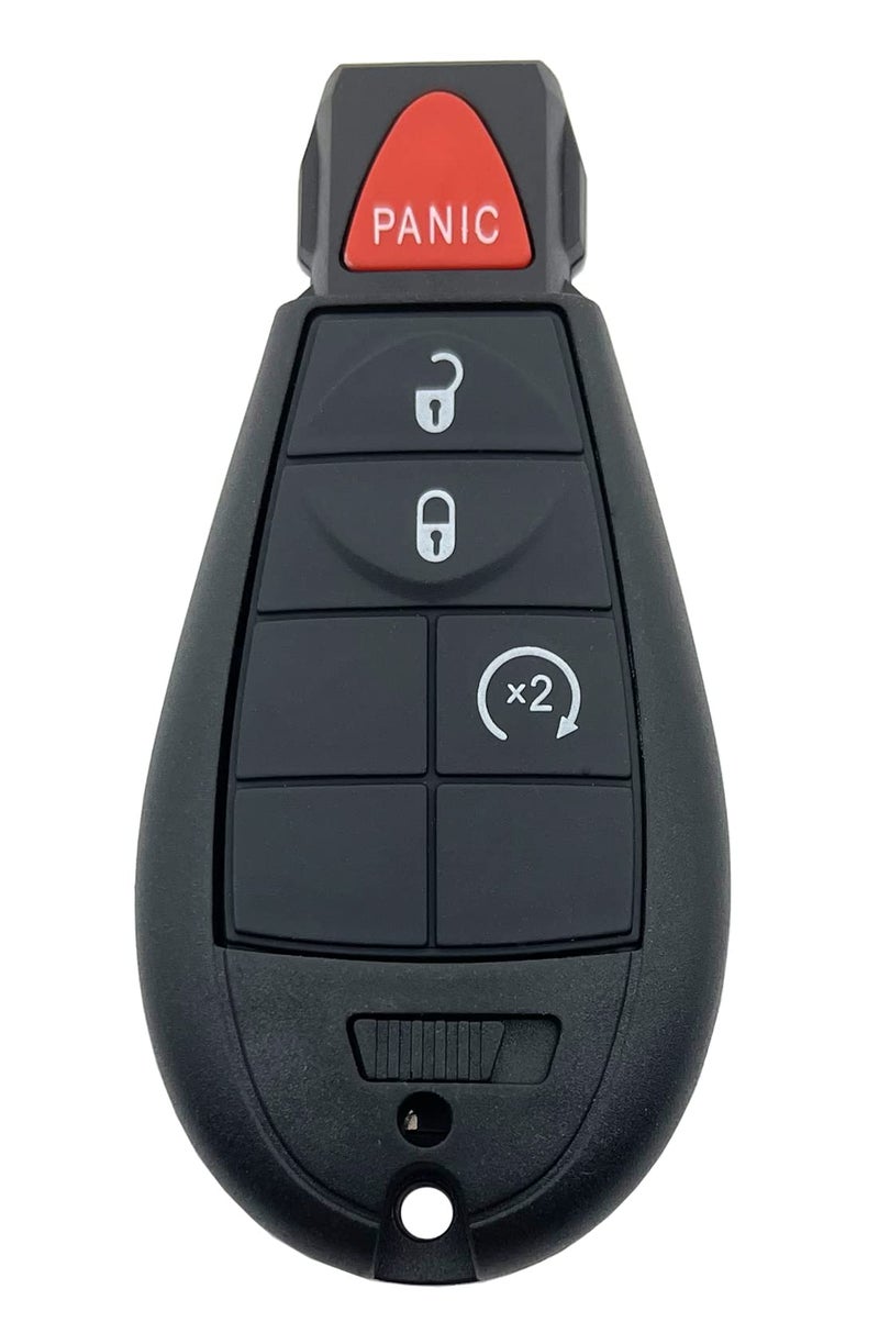BTOZRF 4 Buttons Keyless Remote Car Key Fob Fit for Dodge Ram 1500 2013 2014 2015 2016 2017 2018 2019 2020 2021 2500 3500 4500 5500 2013-2018 Pickup Truck GQ4-53T (Black) - Image 2