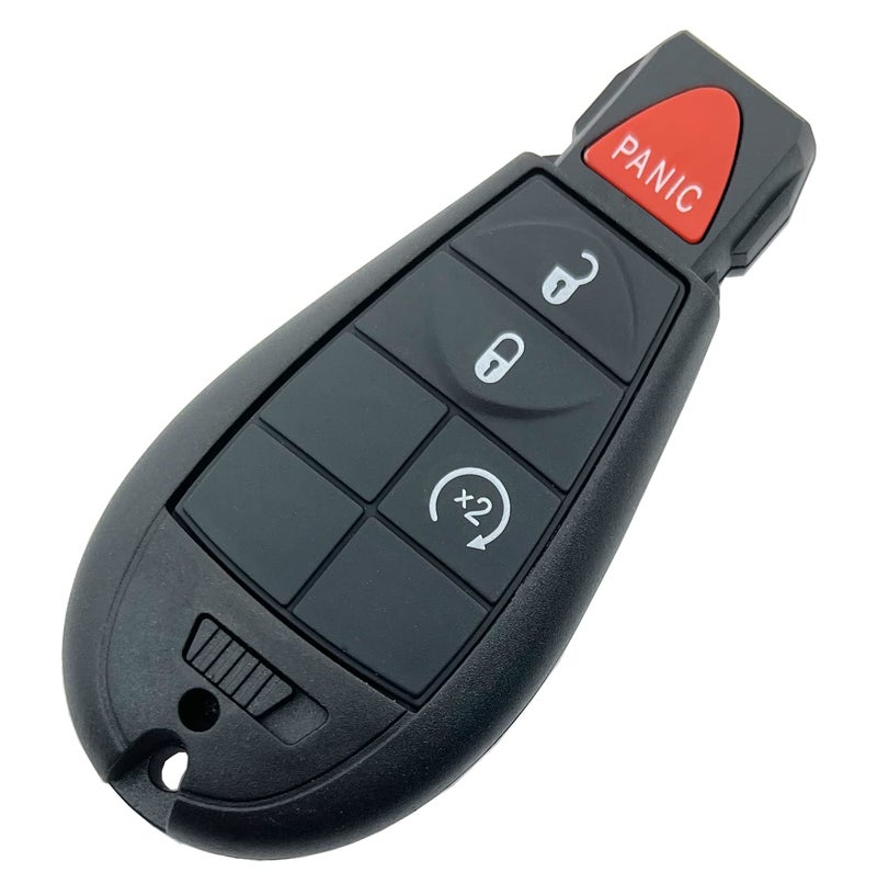 BTOZRF 4 Buttons Keyless Remote Car Key Fob Fit for Dodge Ram 1500 2013 2014 2015 2016 2017 2018 2019 2020 2021 2500 3500 4500 5500 2013-2018 Pickup Truck GQ4-53T (Black) - Image 3