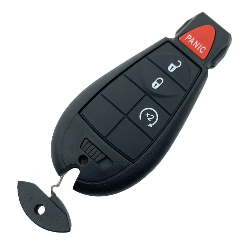 BTOZRF 4 Buttons Keyless Remote Car Key Fob Fit for Dodge Ram 1500 2013 2014 2015 2016 2017 2018 2019 2020 2021 2500 3500 4500 5500 2013-2018 Pickup Truck GQ4-53T (Black) - Image 5