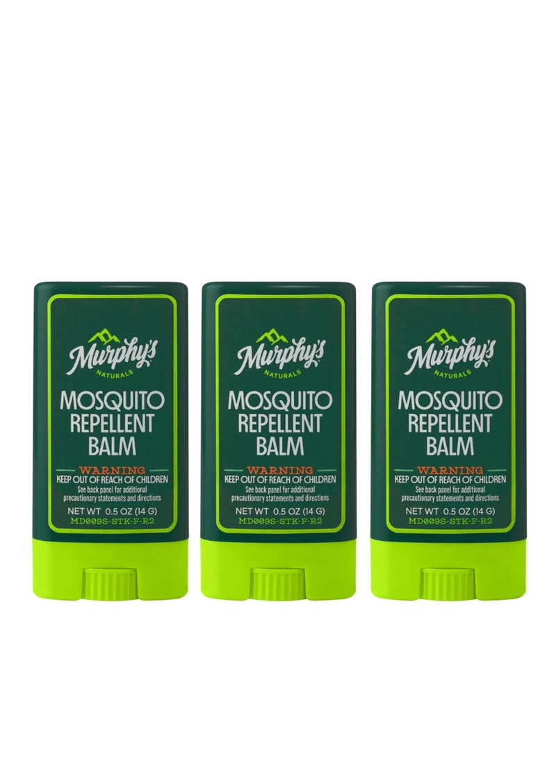 Murphy's Murphy's Naturals Mosquito Repellent Balm Stick | Plant Based, Natural Ingredients | DEET Free | Travel/Pocket Size | 0.5oz Each | 3 Pack  - Image 1