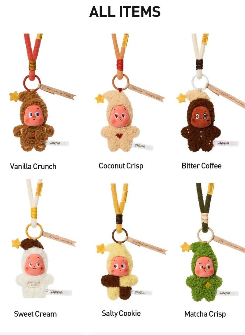 POP MART Twinkle Twinkle Savor the Monment Series-Fresh-Baked Mini Cookies Plush Pendant Blind Box, Gift for Holidays, Boys and Girls-Single box - Image 2