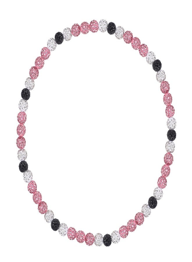 EXPHAIN Baseball Necklace - Unisex Rhinestone Discoball Necklace for Baseball Fans - 20 Inch Long - Fashion Jewelry - Image 1