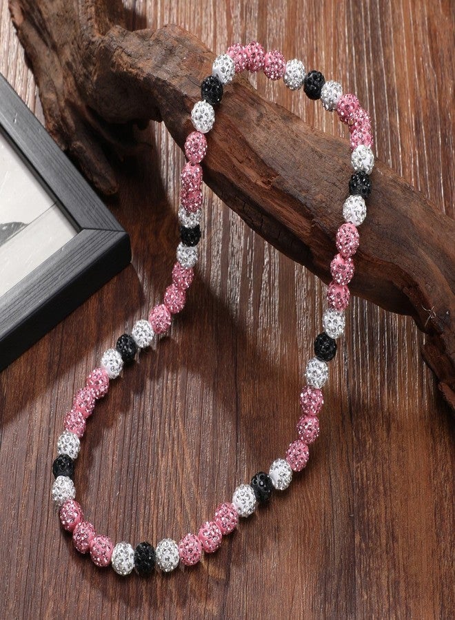 EXPHAIN Baseball Necklace - Unisex Rhinestone Discoball Necklace for Baseball Fans - 20 Inch Long - Fashion Jewelry - Image 4