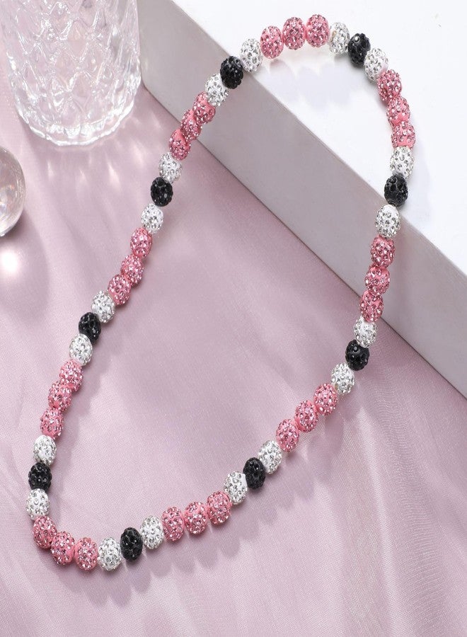EXPHAIN Baseball Necklace - Unisex Rhinestone Discoball Necklace for Baseball Fans - 20 Inch Long - Fashion Jewelry - Image 3