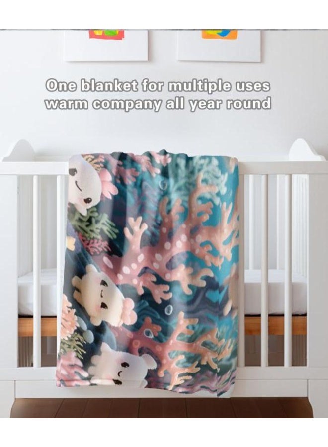 general Flannel thin blanket (warm and comfortable, suitable for sleep, gaming, dust removal and sandproof) 150cm*200cm - 606 - Image 1