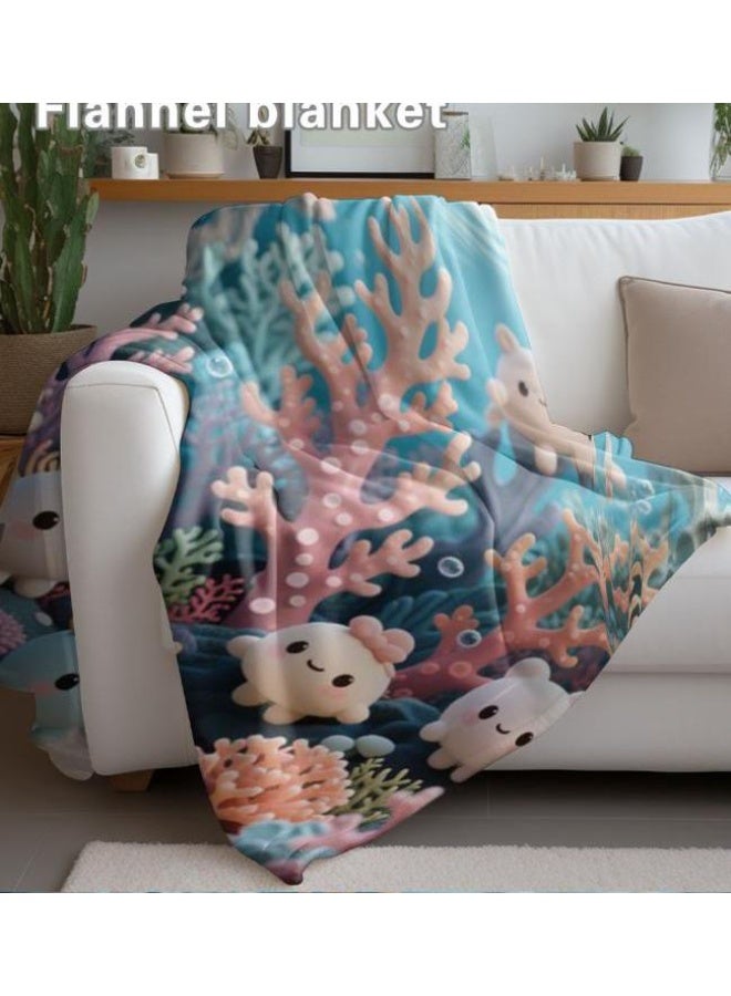 general Flannel thin blanket (warm and comfortable, suitable for sleep, gaming, dust removal and sandproof) 150cm*200cm - 606 - Image 4