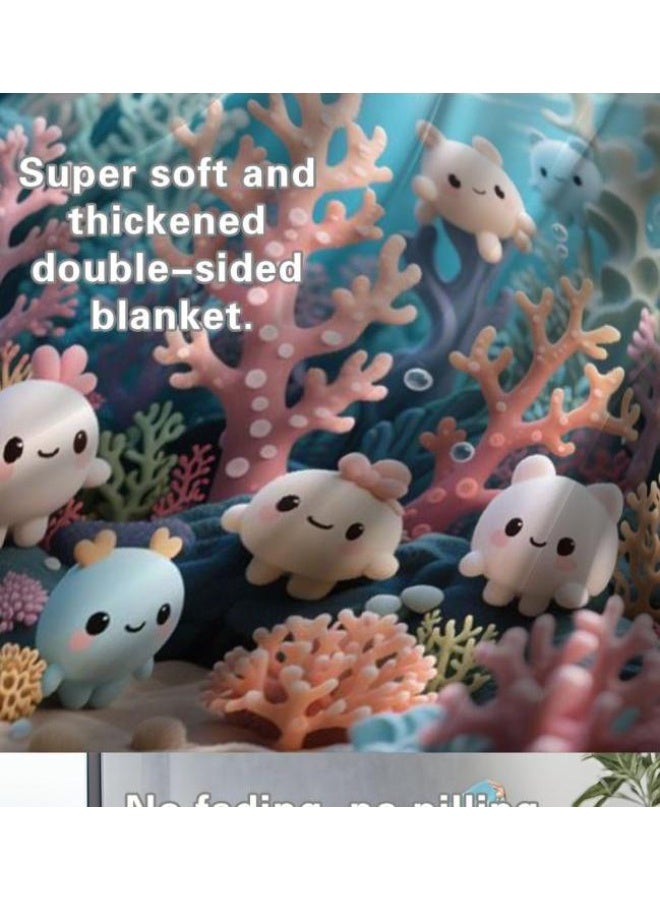 general Flannel thin blanket (warm and comfortable, suitable for sleep, gaming, dust removal and sandproof) 150cm*200cm - 606 - Image 5