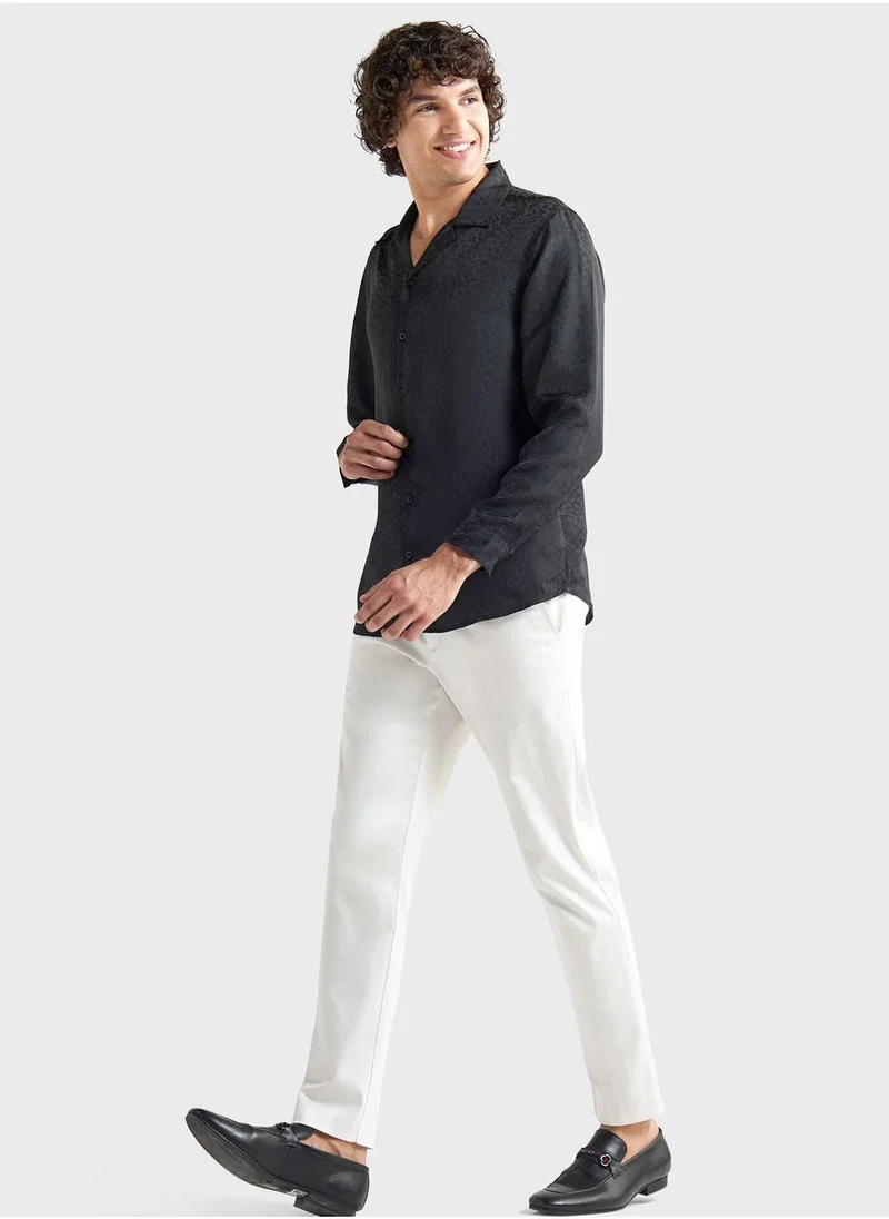 Splash FAV Textured Regular Fit Shirt