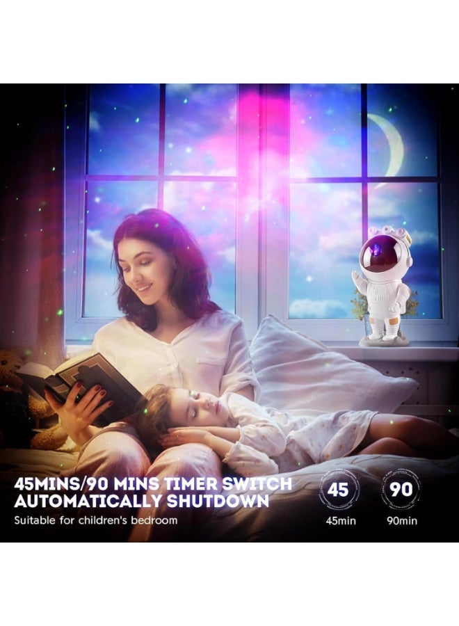 MUNTAQI Astronaut Galaxy Star Projector Night Light – Nebula Ceiling Projector with Remote Control & Timer, Space Astronaut Light for Kids Bedroom, Home, Gaming, Sleep & Party Decor - Image 4