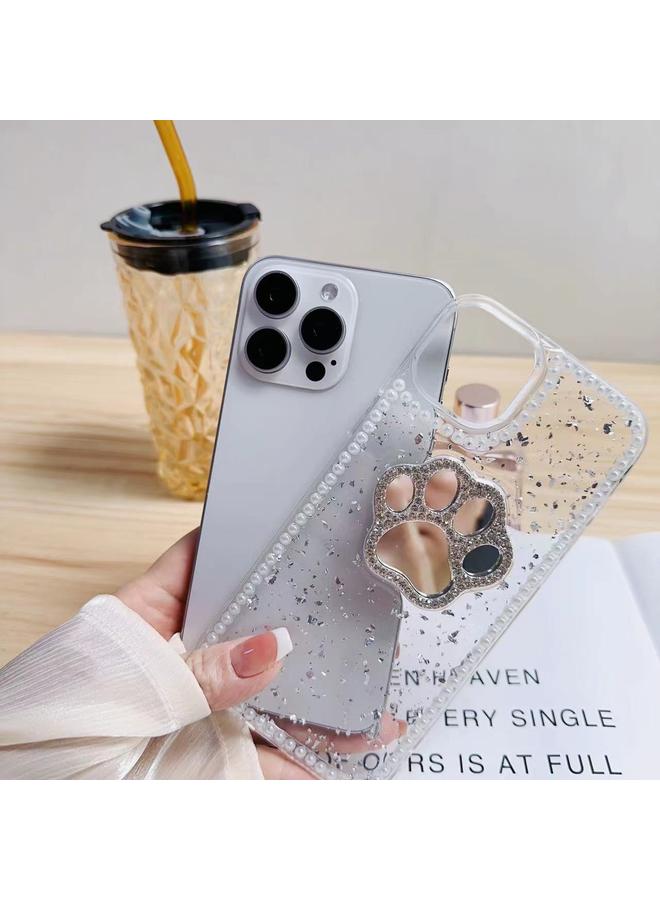 اس-توب جراب لهاتف iPhone 15 Pro Max من مادة TPU بتصميم مخلب القطة المرآة - Image 5