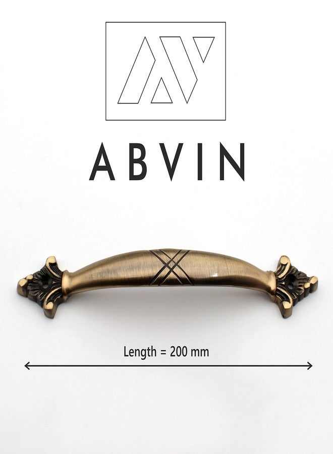ABVIN Premium Vintage Solid Brass Bar Handles, Modern Gold Cabinet Hardware, Furniture Pulls for Doors, Cabinets, Cupboards & Drawers (7.9 inch) - Image 2
