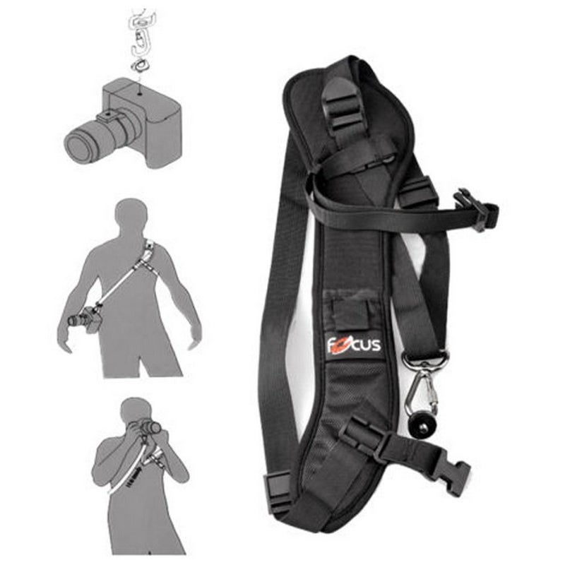 JERN Camera Strap,Camera Sling Strap with Safety Tether, Adjustable and Comfortable Neck/Shoulder Belt for DSLR/SLR Camera Universal Belt Women/Men - Image 1