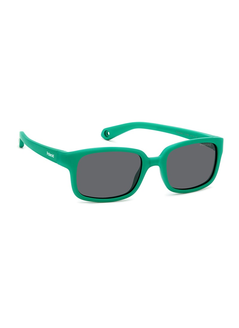 Polaroid Kids Unisex Polarized Rectangular Sunglasses - Pld K008/S Green Millimeter - Lens Size: 44 Mm  - Image 2
