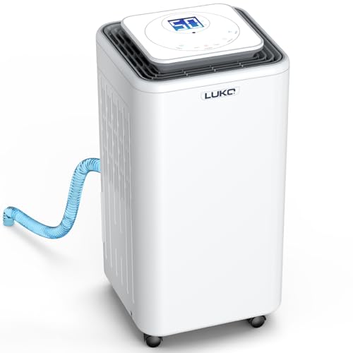 LUKO 2000 Sq. Ft Dehumidifiers for Large Room and Basements, 30 Pints Dehumidifier with Drain Hose, Auto or Manual Drainage, 0.528 Gallon Water Tank, Auto Defrost, Dry Clothes Function, 24H Timer - Image 1