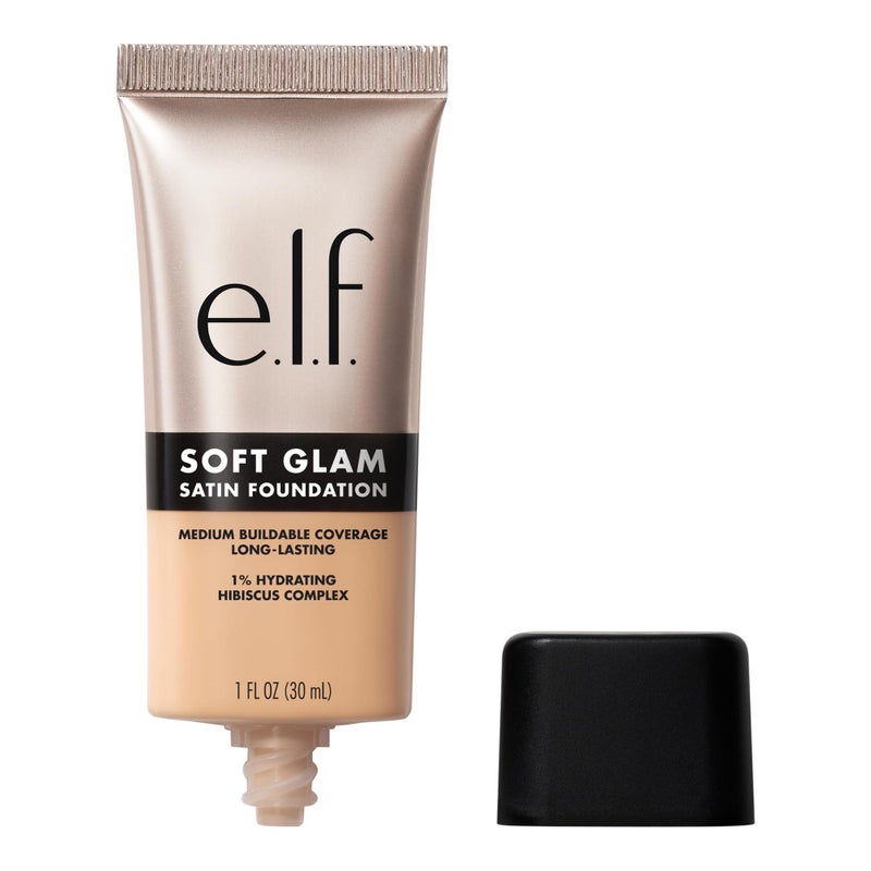 elf ف foundation الأساس الناعم من elf تغطية متوسطة طويلة الأمد قابلة للبناء لإنهاء ساتيني ناعم نباتي خالي من القسوة 21 محايد فاتح