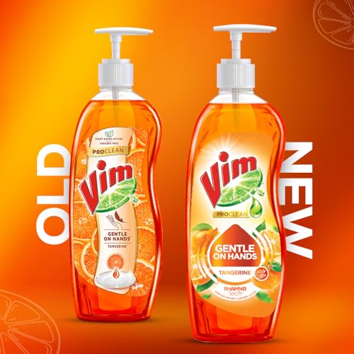 Vim ProClean Dishwash Liquid Gel with Tangerine powered by RhamnoTech™, Gentle on Hands, Removes Tough Grease and Odours, 700ml - Image 4