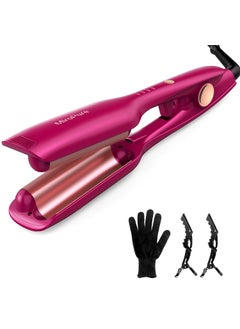 miropure Hair Waver Iron Beach Waver Wand Hair Crimper Hair Waver Barrel Curling Iron 1 Inch PTC Heater Auto ShutOff Adjustable Easy Shap Long Lasting Heat 320  430  Dual Voltage 