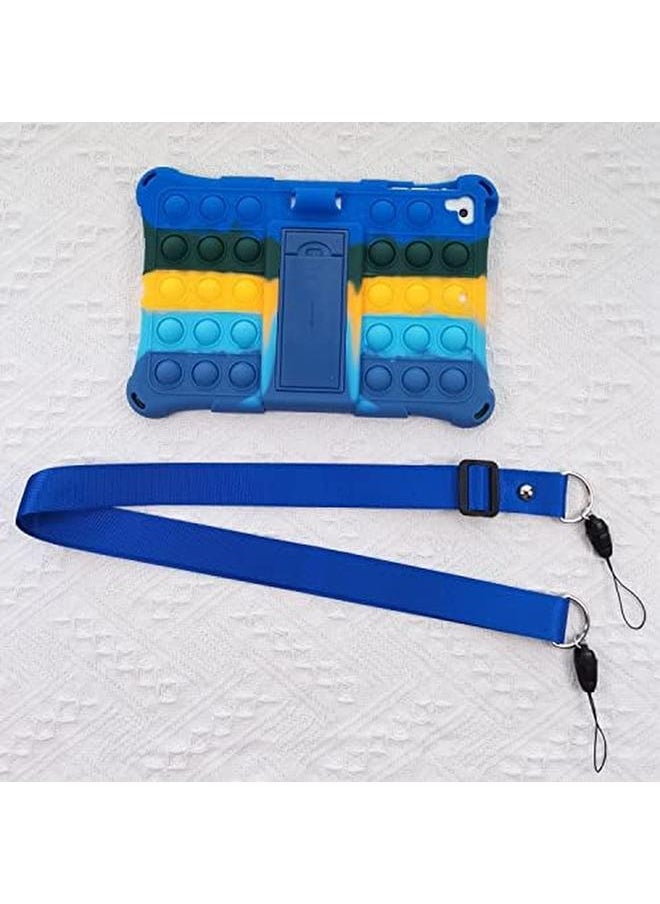 erorex - Ipad Mini 5 Fidget Pop It Tablet Case For Kids Boys Poppet Pop Its Push Bubble Silicone Childproof Cover W Kickstand And Lanyard For Ipad Mini 5 4 3 2 1 Gen 7.9 Inch 2019 2015 2012 - Image 1