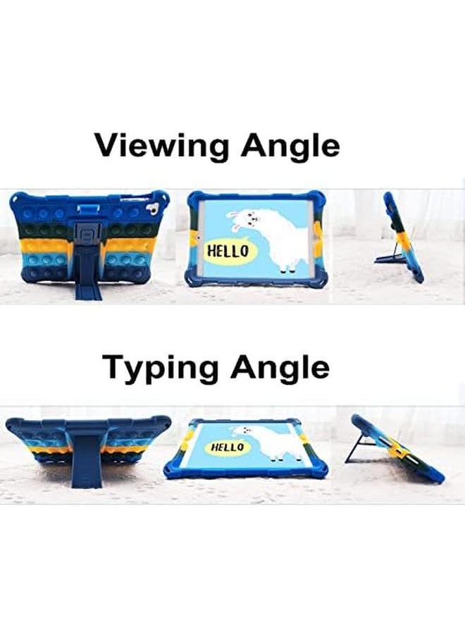 erorex - Ipad Mini 5 Fidget Pop It Tablet Case For Kids Boys Poppet Pop Its Push Bubble Silicone Childproof Cover W Kickstand And Lanyard For Ipad Mini 5 4 3 2 1 Gen 7.9 Inch 2019 2015 2012 - Image 1