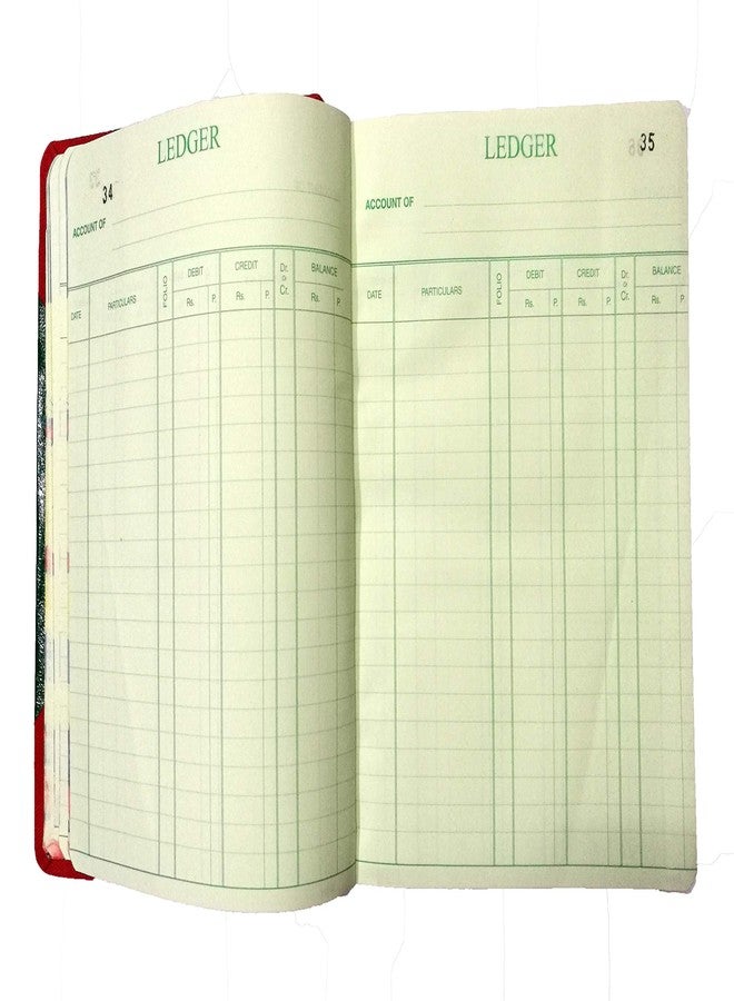 LRS Ledger Short Handy Size - Small Size - 21 * 17 CM - 8.25 * 6.7 Inch - Manually Stitched - Beautifully crafted - Hard Bound - 250 Pages - Image 3