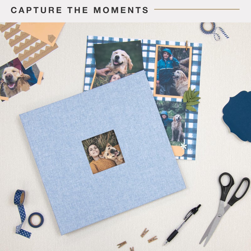 MCS 12x12 Fabric Scrapbook, Blue Fog - Image 2