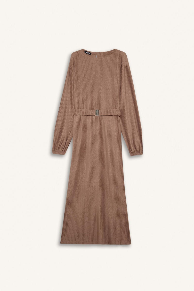 DeFacto Woman Regular Fit Pleat Dress - Image 5