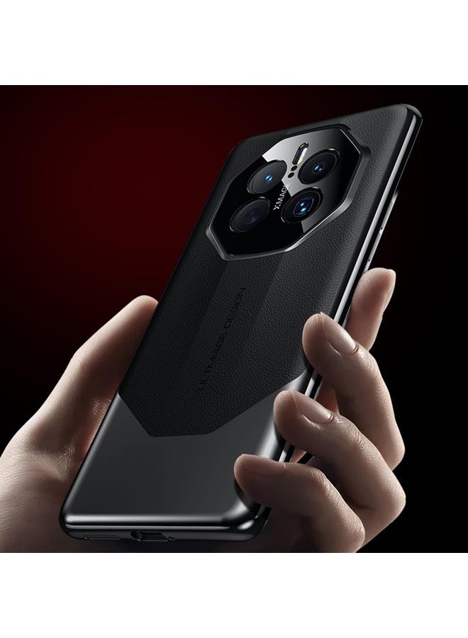 S-TOP Case For Huawei Mate 50 RS Porsche Design Electroplated Imitation Ultimate Design PC + Leather Phone Case - Image 3