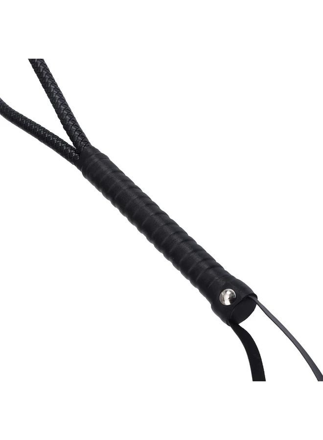 Black Heavy Duty Equestrian Riding Crop Ergonomic Handle Training Whip - Image 5