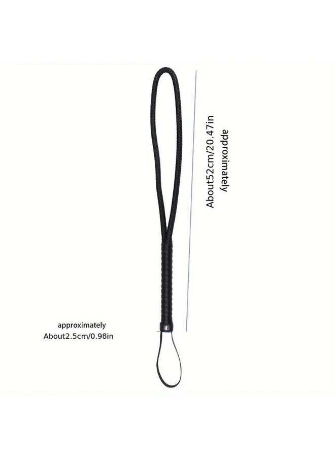 Black Heavy Duty Equestrian Riding Crop Ergonomic Handle Training Whip - Image 3