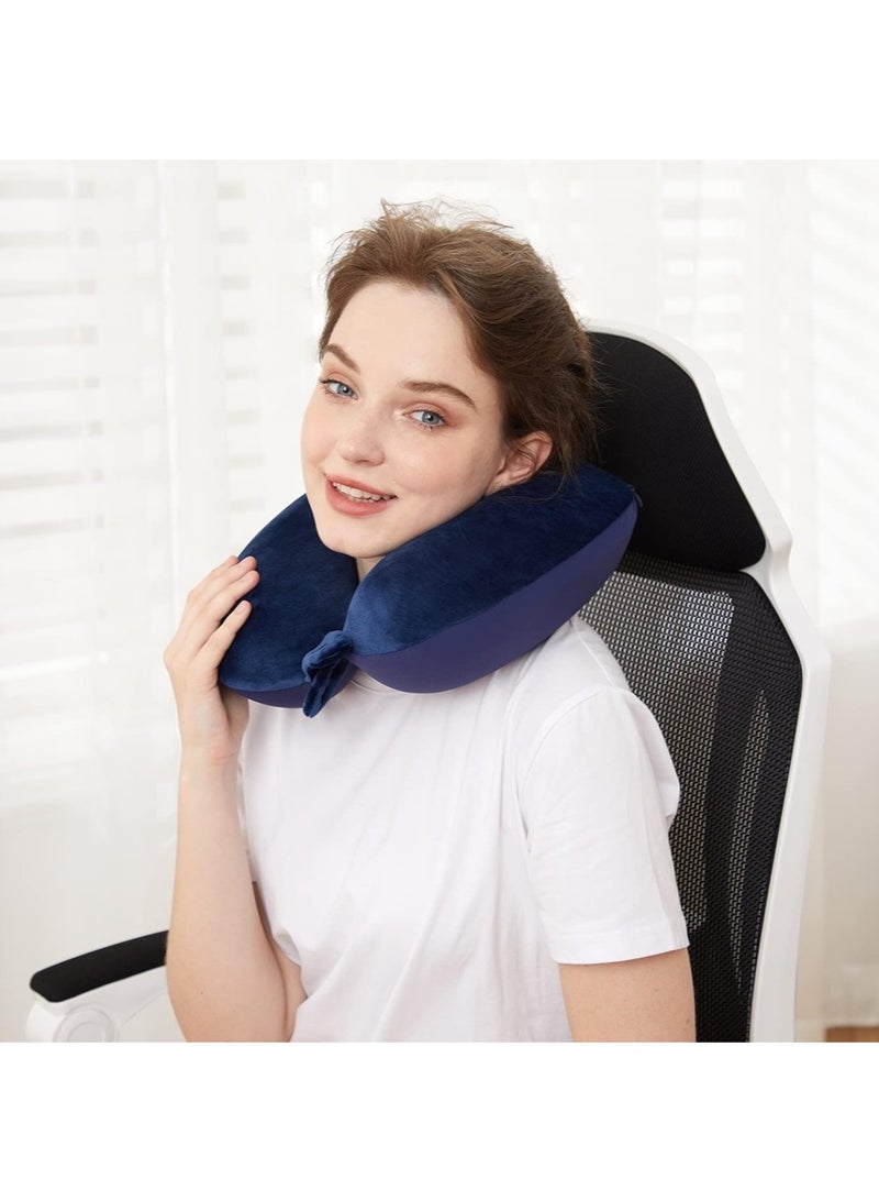 Head and neck support airplane pillow, travel pillow, office lunch break pillow, soft and adjustable pillow, suitable for airplane, car or home recliner - Image 3